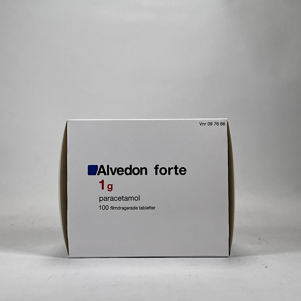 Alvedon forte 1 g 100 x 1 styck Filmdragerad tablett