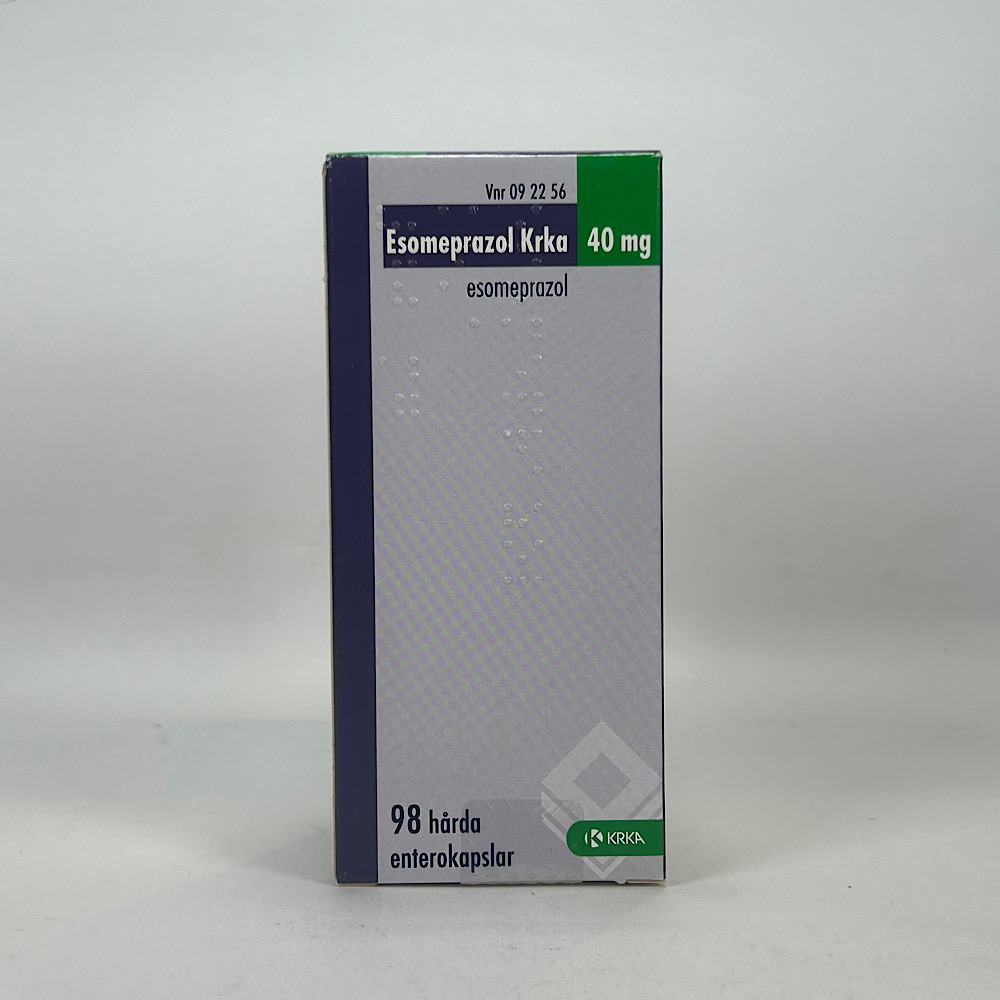 Esomeprazol Krka 40 mg 98 kapsel/kapslar Enterokapsel, hård