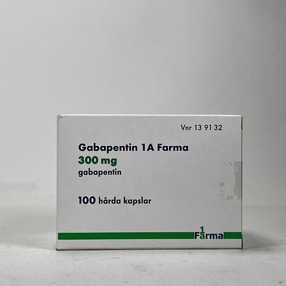 Gabapentin 1A Farma 300 mg 100 kapsel/kapslar Kapsel, hård